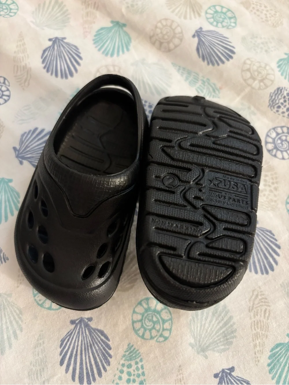 Kids Black Slip-On Water Shoes